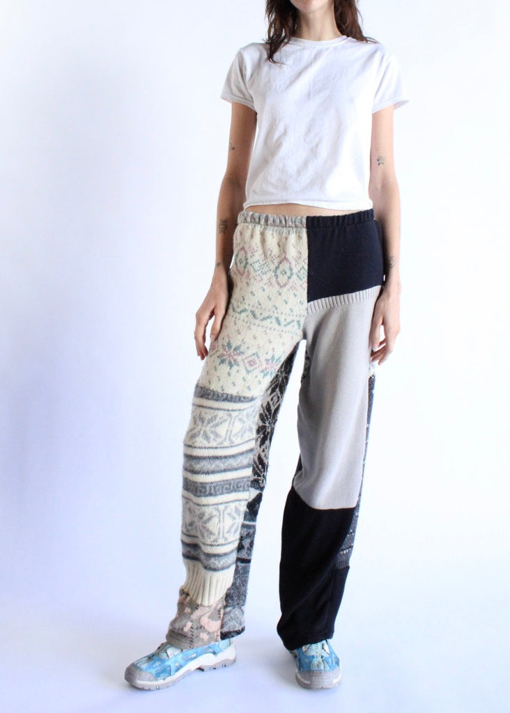 RCYCLD Knit Sweater Pieced Pants 
