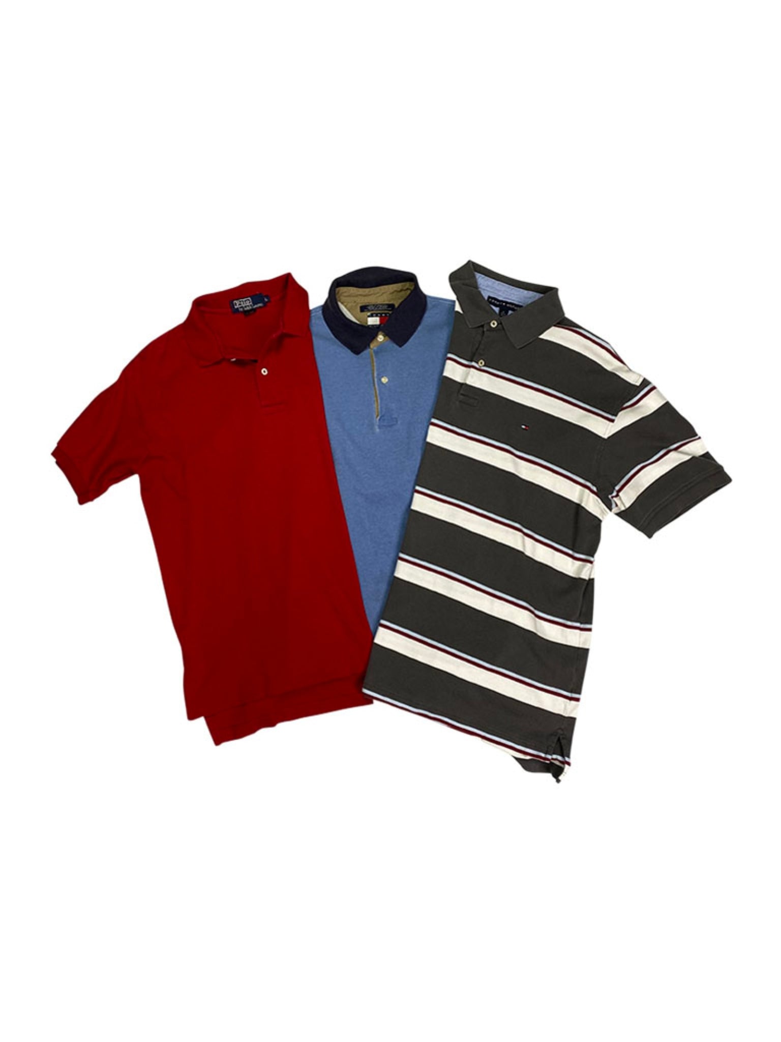 Indstilling renere konsonant Vintage Ralph Lauren and Tommy Hilfiger Three Button Polo Bundle – American  Recycled Clothing Wholesale