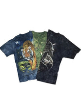 An image of three different wholesale vintage t-shirts with animal designs 