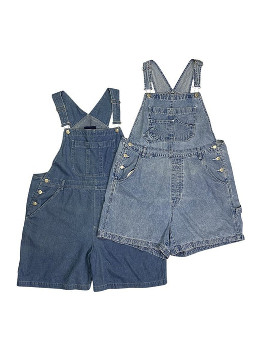 Vintage Denim Short Overalls Bundle