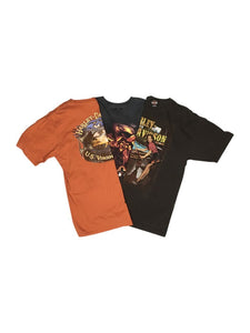 An image of three different Harley-Davidson wholesale vintage t-shirts