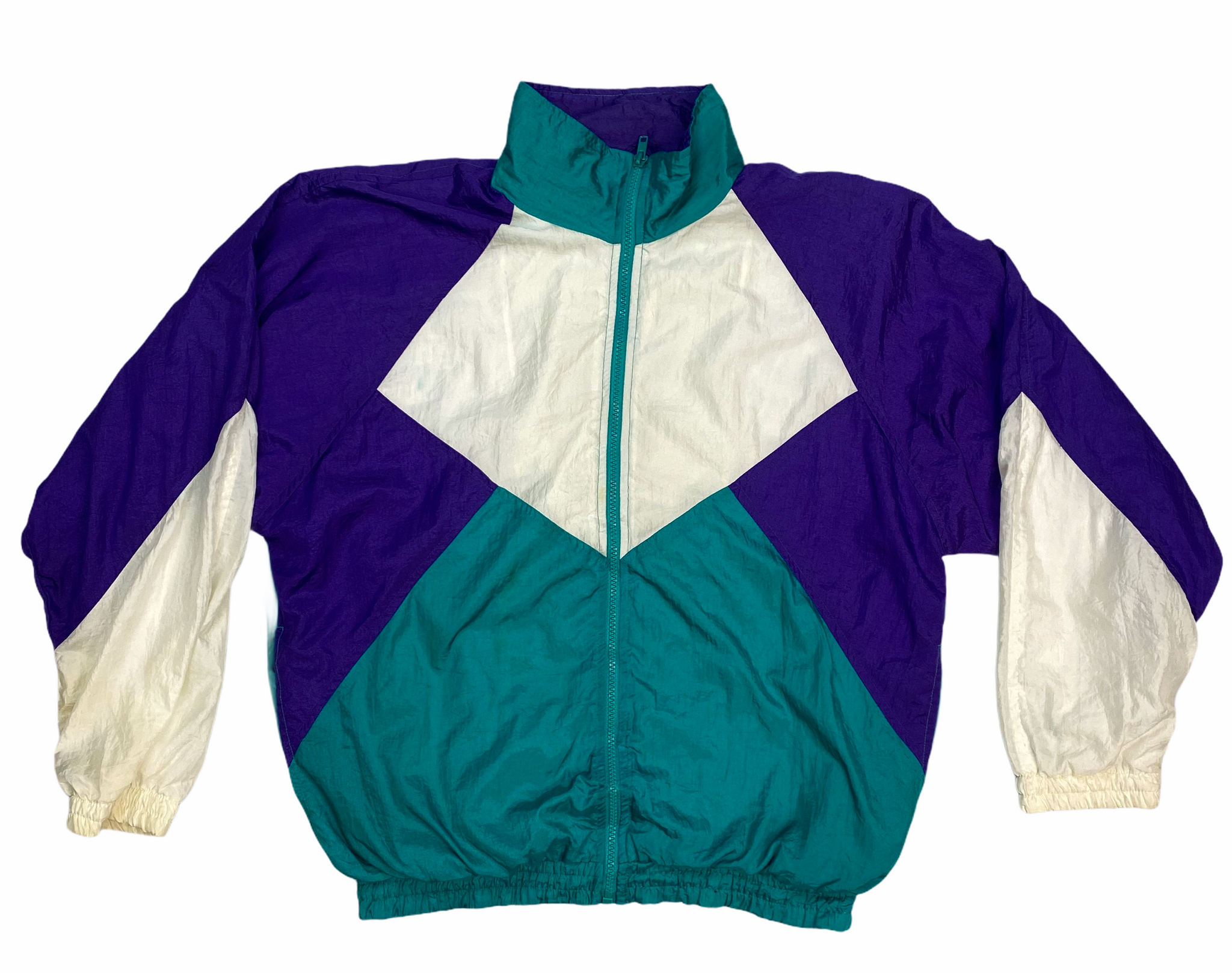 Vintage 80 s Color Block Nylon Jacket Bundle American Recycled