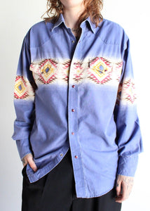 Vintage Southwestern Bright Stripe and Navajo Mix Shirts Bundle